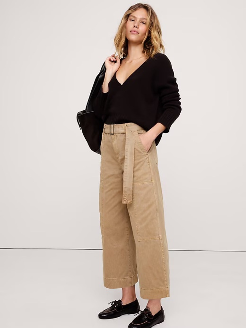 Banana Republic High-Rise Utility Crop Chino - 16